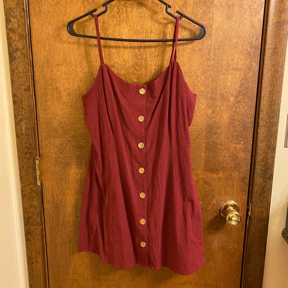 maroon dress